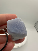 Blue Lace Agate Keychain