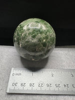Natural Green Diopside Crystal Sphere 334g – Polished Gemstone #1