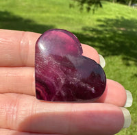 Candy Fluorite Carved Heart #6