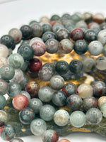 Natural Bloodstone 6mm Bracelet 7.5”
