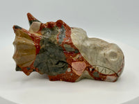 Unique Pudding Stone Dragon Head Carving