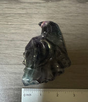 Fluorite Dragon Head Carving #6