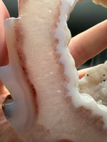 Druzy Agate Geode Indigenous-Inspired Profile Headdress Carving #10