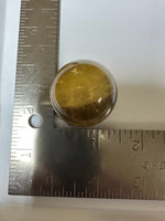 Yellow with Purple Fluorite Sphere #3