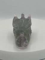 Fluorite Dragon Head Carving #11