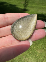 Natural Golden Sheen Obsidian Pearshape Large Cabochon #2