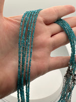 Natural 2mm Blue Apatite Necklaces