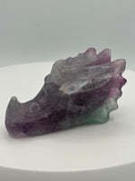 Fluorite Dragon Head Carving #16