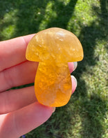 Fluorite Mushroom Carving #21