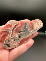 Rhodochrosite Slab #3 – Vivid Pink Banded Polished Collector Specimen