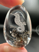 Beautiful Seahorse Garden Quartz Inner Scene Carving #6