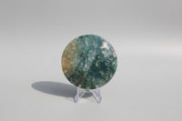 Moss Agate Polished Round Slice #33