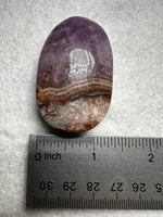 Amethyst Mixed with Stripe Agate Palm Stone #2
