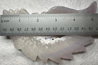 Druzy Agate Geode Indigenous-Inspired Profile Headdress Carving #3