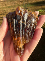 Natural Amber Calcite Raw Specimen UV Reactive #4