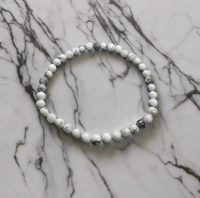 Howlite Bead Bracelet