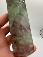 Large Fat Watermelon Fluorite Tower #2