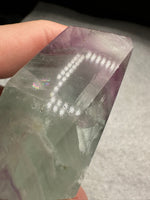 Feather Fluorite Free Form with Rainbow #4