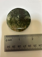 Moss Agate Polished Round Slice #30
