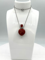 Red Jasper Perfume/Essential Oil Bottle Necklace