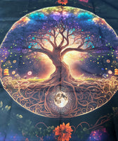 Colorful Tree of Life  Altar/Tarot Tapestry Cloth