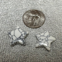 Howlite Imitation Star Pair