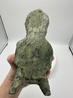 Large Green Jade Dragon Head Carving
