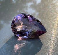 Rose de France Amethyst 30x20mm Pear Checker 39.75ct