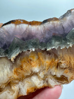 Fluorite Mixed Cube Pyrite & Acicular Slab #5