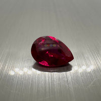 Lab Created Padparadscha Sapphire 15x10mm Pearshape 7.40ct
