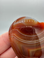 Carnelian Heart Palm Stone #12
