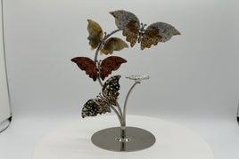 8th Vein Ocean Jasper Butterfly Stand with Small Sphere Holder #4