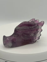 Fluorite Dragon Head Carving #4