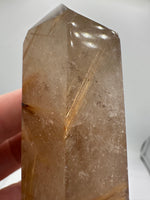 Gold Rutilated Quartz Point #1