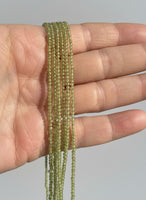 Natural 2mm Peridot Necklaces
