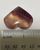 Candy Fluorite Carved Heart #7