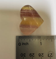 Candy Fluorite Carved Heart #11