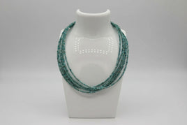 Natural 2mm Blue Opal Necklaces