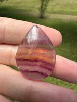 Pear Shape Candy Fluorite Cabochon #7