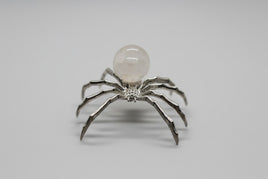 Spider with Rose Quartz Sphere