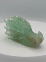 Fluorite Dragon Head Carving #13