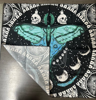 Moon Phase Moth Altar.Tarot Cloth