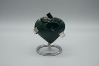 Moss Agate Carved Heart #2