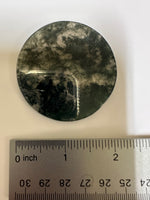 Moss Agate Polished Round Slice #7