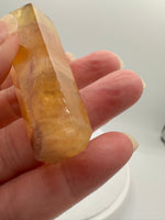 Carved Fluorite Scepter with Rainbows #7