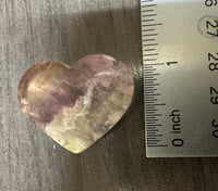 Candy Fluorite Carved Heart #1