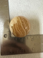 Yellow Calcite Stripe Sphere #1