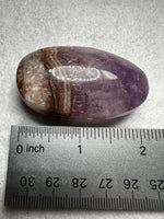Amethyst Mixed with Stripe Agate Palm Stone #2