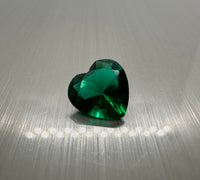 Manmade Emerald 9mm Heart 1.7ct