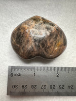Black Moonstone Heart